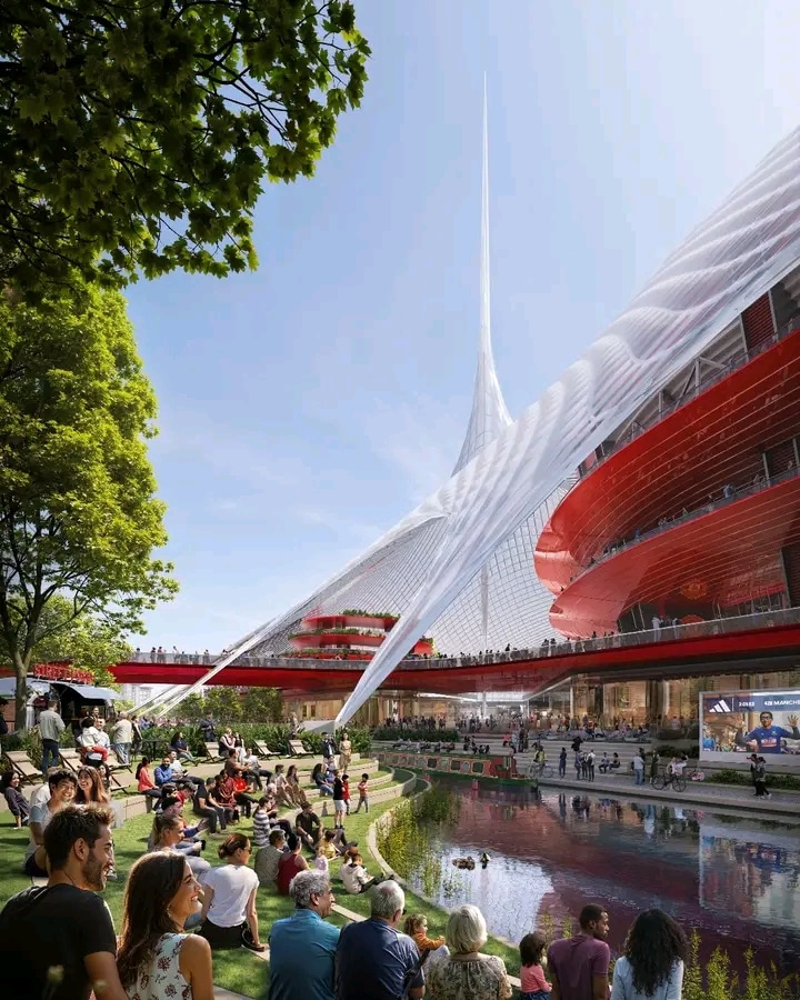 Premier League giants, Manchester United have announced plans for a new 100,000-seater stadium, which will serve as the centrepiece of the revitalization of the Old Trafford area.