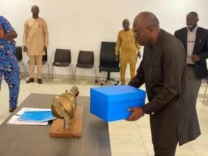 Drama As Gov Fubara Presents 2024 Rivers State Budget To 4-Man Assembly (Photos)